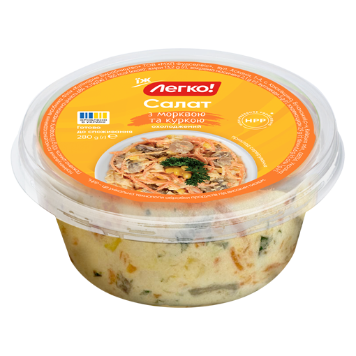 Салат з морквою та куркою