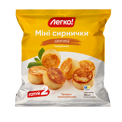 Продукт молоковмісний «Сирнички міні» запечені