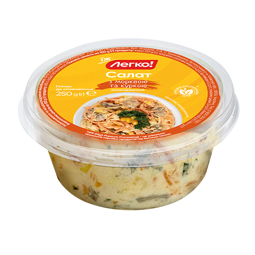 Салат з морквою та куркою